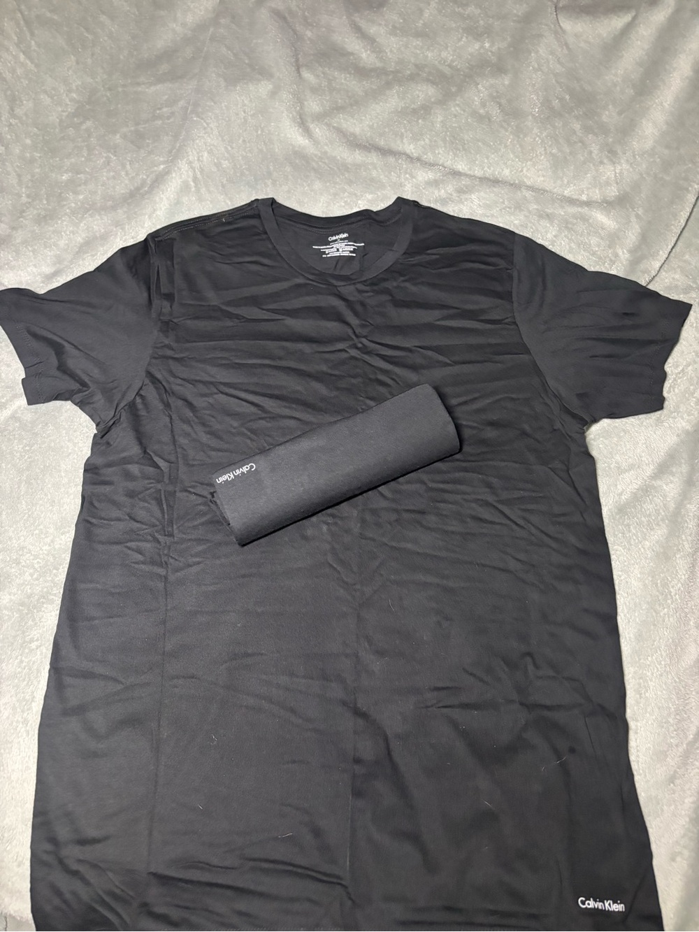 Calvin Klein Men's Black Crew Neck Tee (3 PACK)